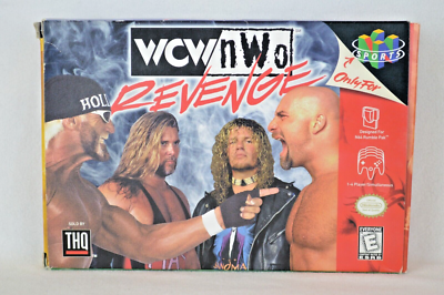 1998 THQ Nintendo 64 WCW NWO Revenge Video Game Complete with Box