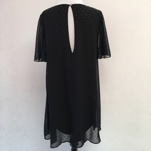 Show Me Your Mumu Jenner Dress Black Stardust Dot Short Sleeve Size Medium - Picture 6 of 8