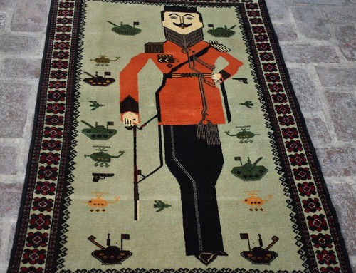 2'10 x 4'10 Hecho a mano tribal afgano baluchi alfombra de área pictórica, alfombra persa 3x5 - Imagen 2 de 10