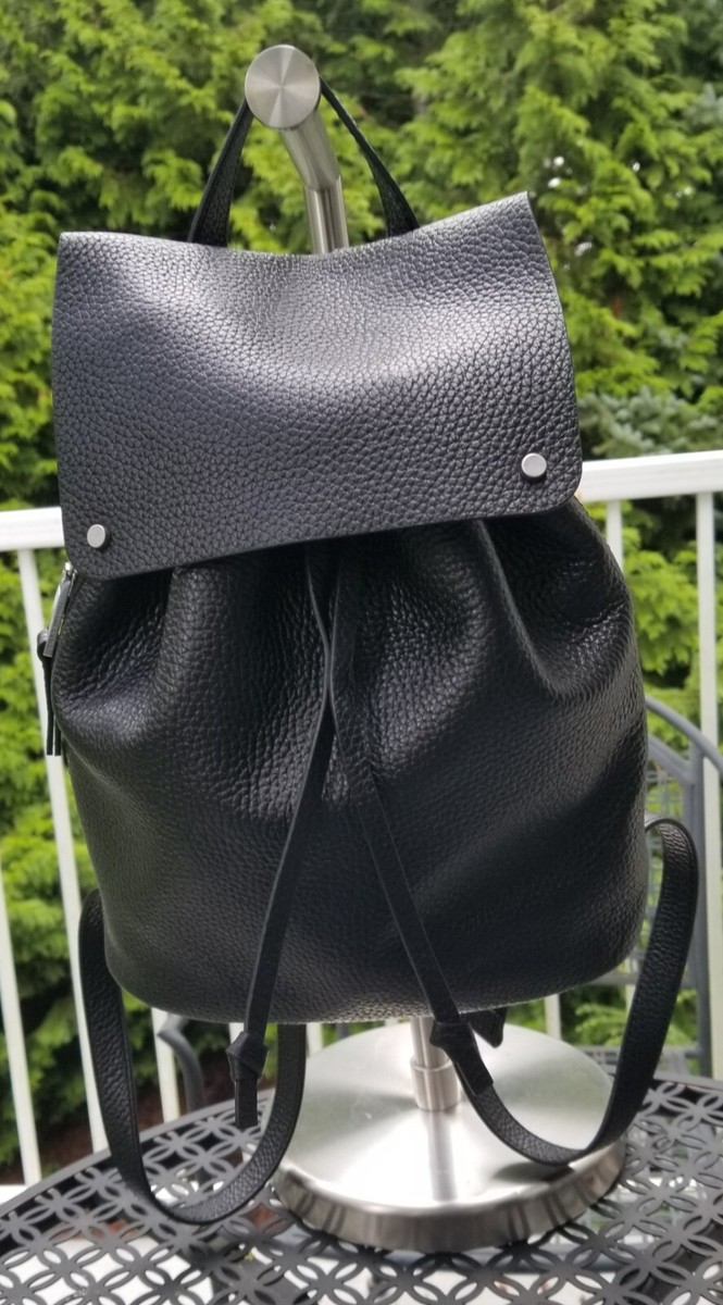 ⚡️ NWT Burkely Black Pebbled Leather Drawstring Backpack with Shoulder Strap ⚡️ ⚡️ NWT Burkely Black Pebbled Leather Drawstring Backpack  main image 3