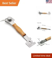 Multifunctional Hive Scraper Tool with Wooden Handle - Essential Beekeeping Gear