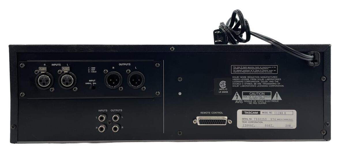 TASCAM 112 MKII Professional Audio Cassette Player for sale TASCAM 112 MKII Professional Audio Cassette Player for sale