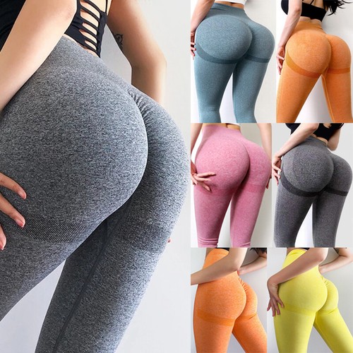 Mujeres Anticelulitis Compresión Push Up Yoga Pantalones Elásticos Leggings Gimnasio Tik Tok - Imagen 2 de 183