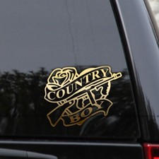 Country Boy Rifles Heart Rose Vinyl Decal Sticker Country Boy Rifles Heart Rose Vinyl Decal Sticker
