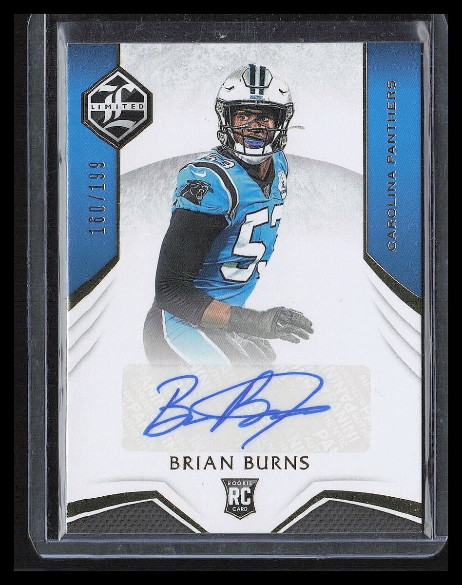 BRIAN BURNS 2019 Panini Limited Rookie Autograph 160/199 Carolina