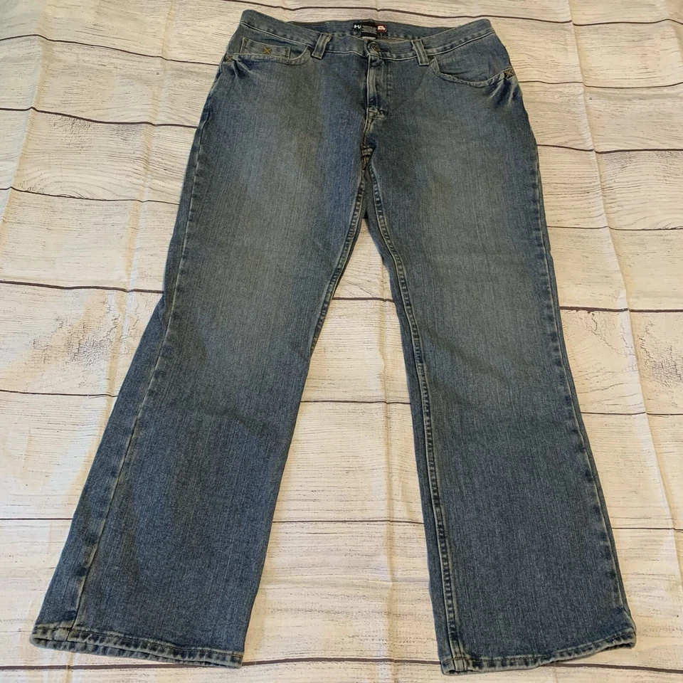 Pantalones de mezclilla de pierna recta Hawk para hombre talla 36x32 Foto 2 de 4