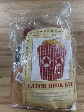 POPCORN Latch hook Kit NEW  COMPLETE Craftways 20 x27" rug wall hanging