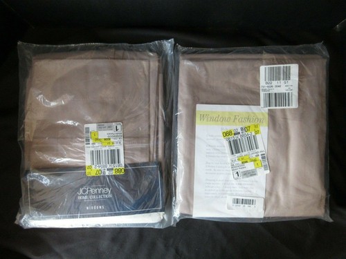 Set 6 JC Penney Hampton Rosewood 2 Curtain Panels 80 x 84 & 4 Valances 40 x 22 - Picture 7 of 9