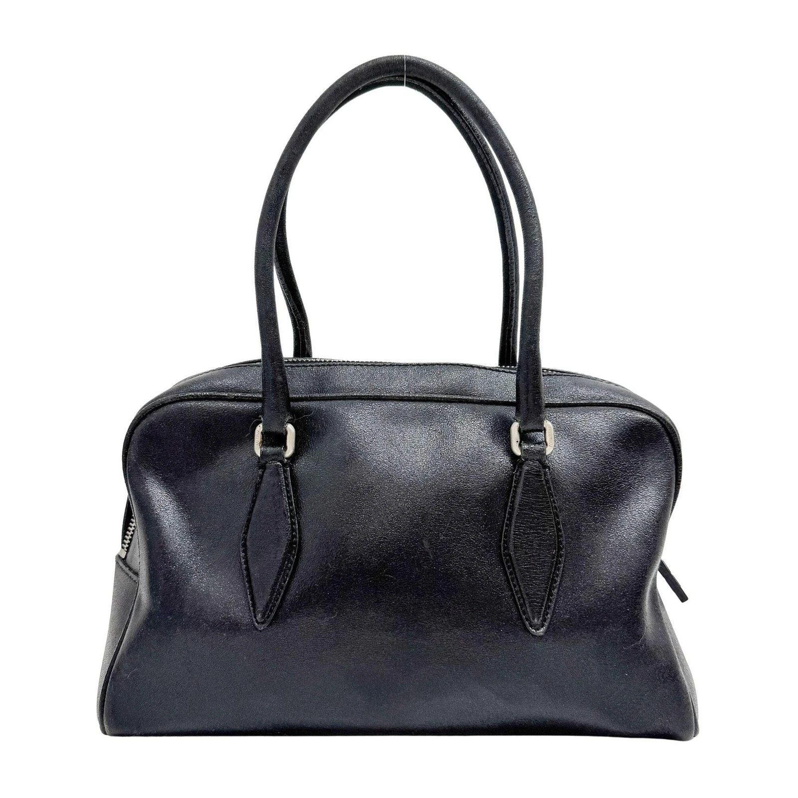 Miu Miu — MIU MIU Black Leather Hand Bag