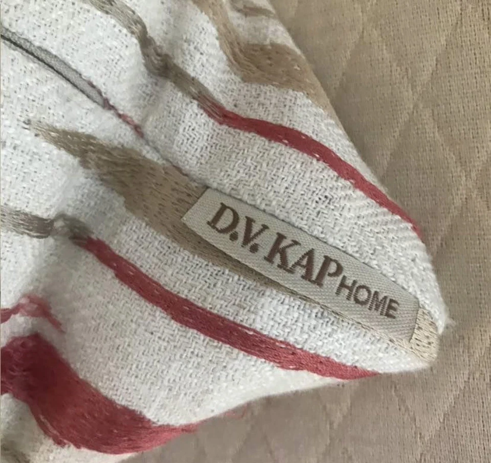 Pair Of D.V. Kapp Extra Large Throw Pillows 26” With Thick Down Inserts Rust - Image 2 of 4