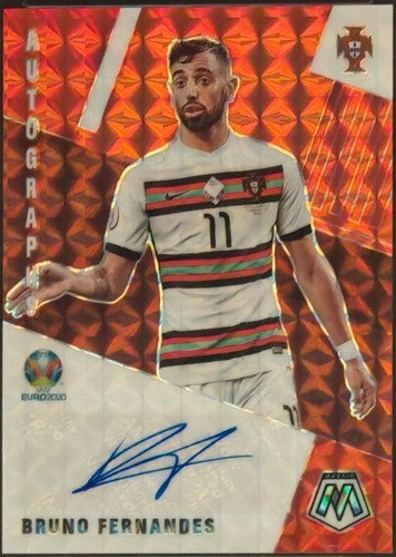 BRUNO FERNANDES 2020-21 PANINI MOSAIC UEFA EURO MOSAIC PRIZM AUTO
