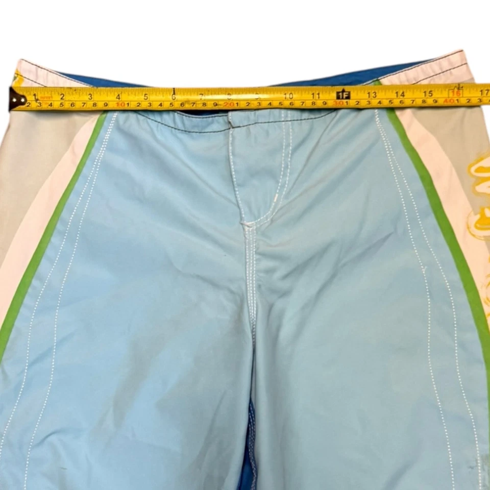 Roxy Quiksilver Vintage 90's Y2K Surf Board Shorts Size 9 - Image 4 of 4