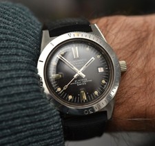 Cauny Diver’s Vintage 60’s! 38mm All Steel Case!! Automatic Caliber ETA 2472!