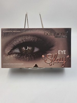Bella pierre Cosmetics Eye Slay Romantic Brown Eyeshadow & Brush Set/Kit NEW