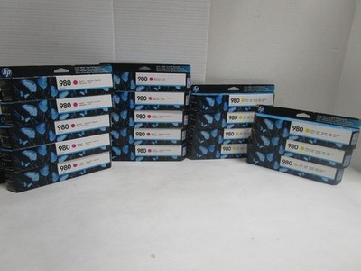 HP 980 Ink Cartridge OfficeJet D8J08A D8J09A LOT OF 17 X555 MFP X585 EXPIRED NEW