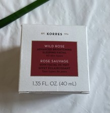 Korres WILD ROSE NIGHT Vitamin C Brightening Sleeping Facial 1.35 oz NEW IN BOX