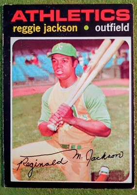 1971 Topps Baseball #20 Reggie Jackson Oakland A's Athletics VG-VGEX NY Yankees 
