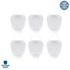 Festive 6-Pack Realistic Santa Beards for Holiday Cheer