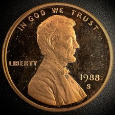 1988-S Lincoln Memorial Cent PROOF Coin Penny