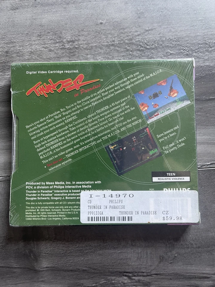 SEALED! Extremely Rare Thunder in Paradise CDi Philips Game NEW - Image 2 of 3