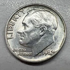 1962 Roosevelt Dime 90% Uncirculated Silver 10c US Coin
