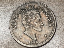 1959 Colombia 20 Centavos