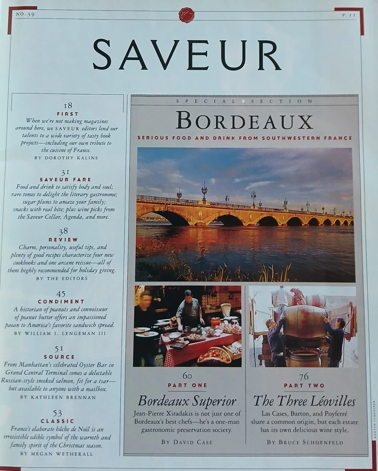 Saveur magazine No. 39 December 1999 VERY GOOD - Image 2 of 3