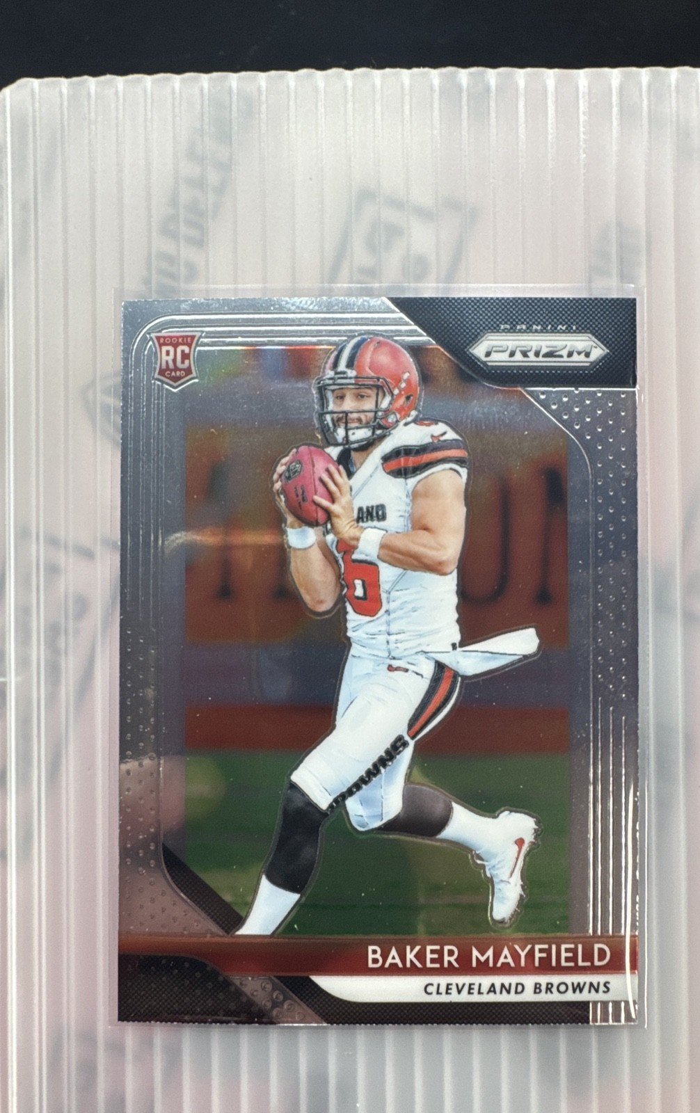Baker Mayfield #201 Football Cards 2018 Panini Prizm trading card — raw and PSA graded price guide