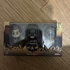 Image of Mini Cosbaby Batman Begins Set + Scarecrow Collectible Hot Toys New Boxed