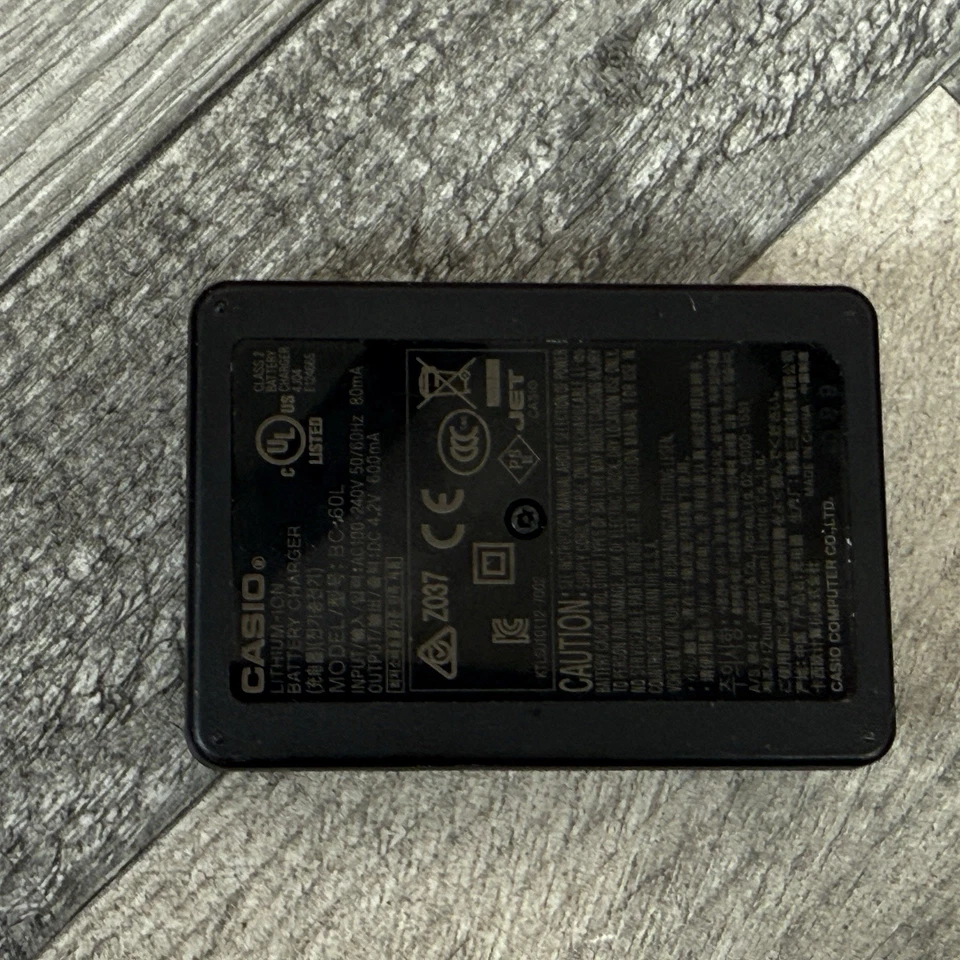 Genuine Casio Battery Charger BC-60L for Casio NP-60 Battery Original - Image 3 of 4