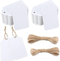 100 StüCk Kraftpapier AnhäNger, GeschenkanhäNger Etiketten 7X4 Cm AnhäNgeetikett