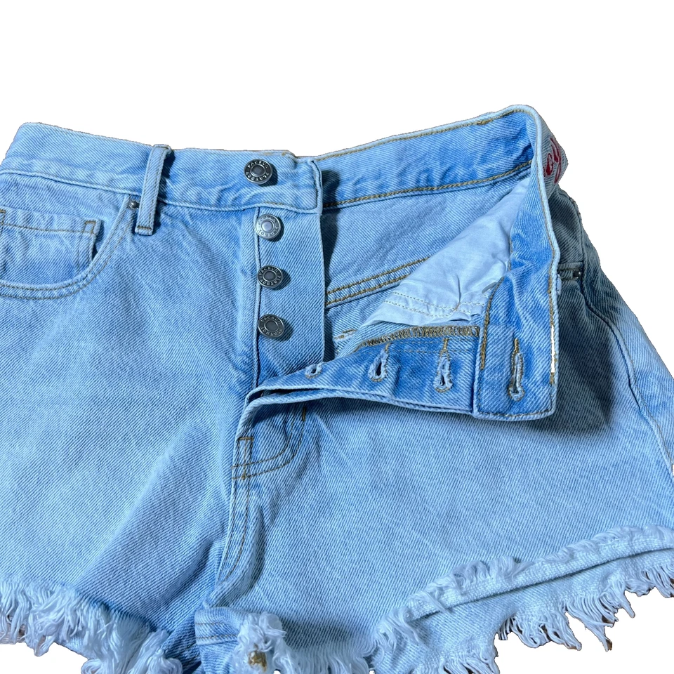 Pantalones Cortos Playboy X Pacsun Vintage Tiro Alto Botón Mosca Talla 26 Bling Bunny Nuevos sin Etiquetas Foto 3 de 4