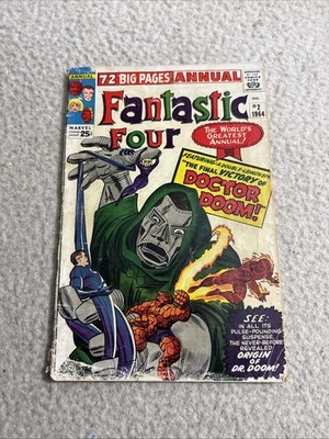 Fantastic Four Annual #2 Marvel Comics 1964 Origin of Doctor Doom Silver Age