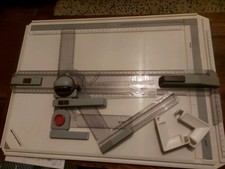  Vintage Rotring Rapid A3 Drawing Board with Drawing Head Boxed Drafting Tool