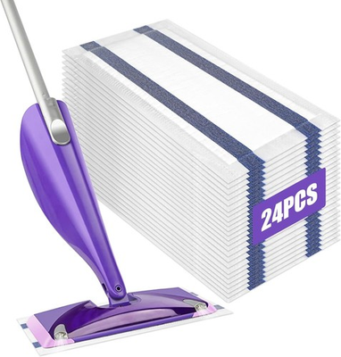 #ad 24 Count Disposable Mopping Pad Refill for Swiffer Wet Jet Spray Mop Multi S... $11.97