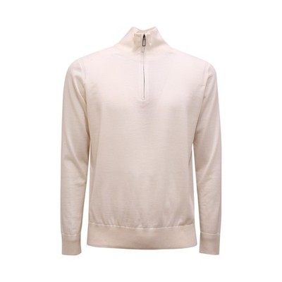 Q5649 MAGLIONE MEZZA ZIP PAOLO PECORA MAN WOOL SWEATER