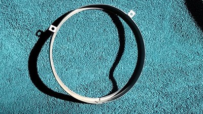 1958 to 1963 Corvette Stainless Steel Headlight Bulb Retaining Ring
