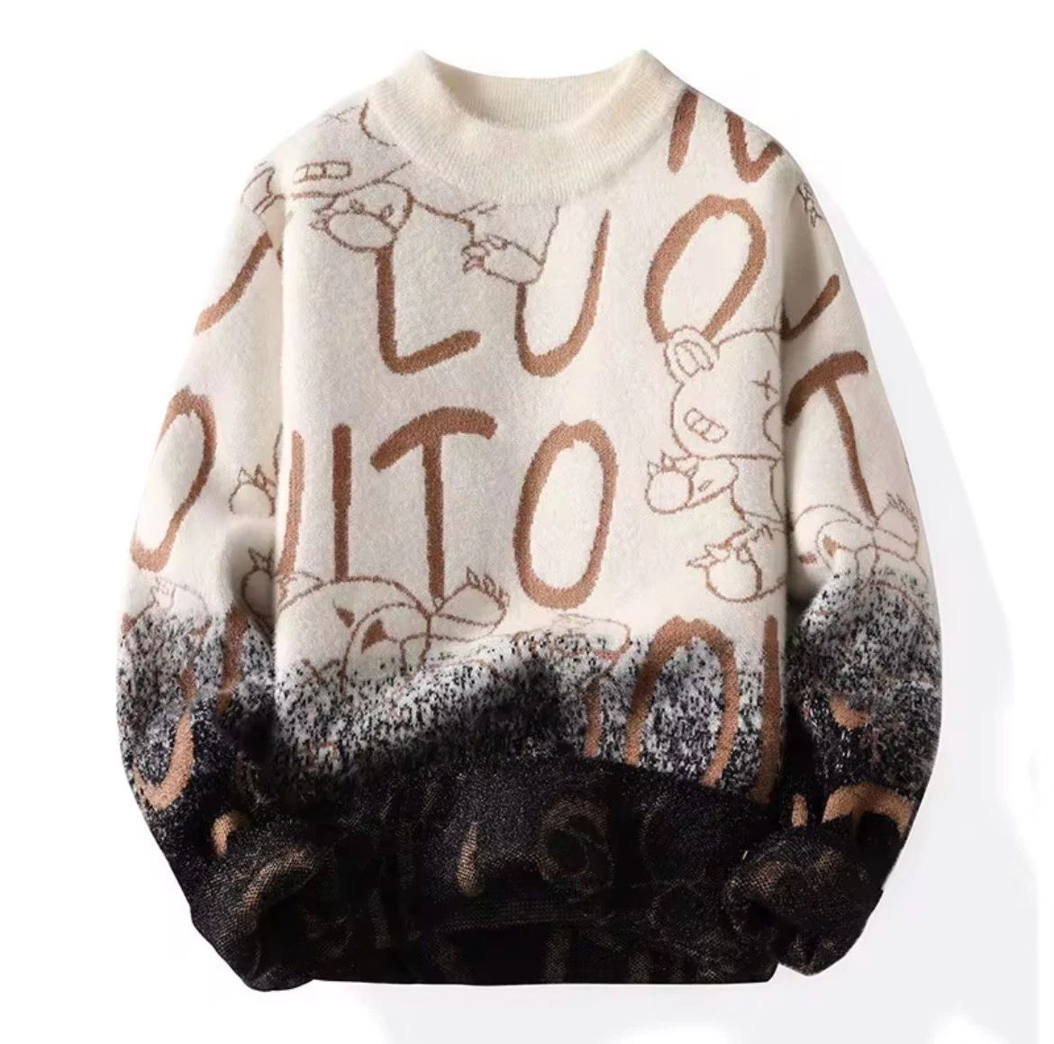 juzcuz llc. HazelClassic Skin-Tight Wool Sweater