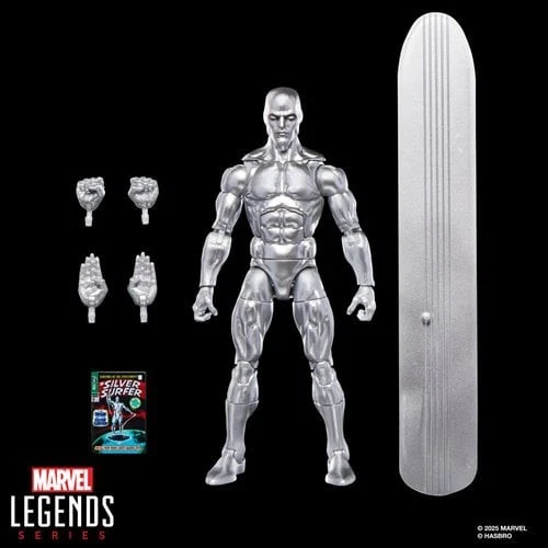 ¡ENVÍO 11/18! Fantastic Four Marvel Legends Series Silver Surfer 6" AF BY HASBRO Foto 3 de 4