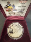 Snow White & 7 Dwarves BASHFUL Box & COA Disney Mint-0.999 Silver 1 Oz Coin Rare