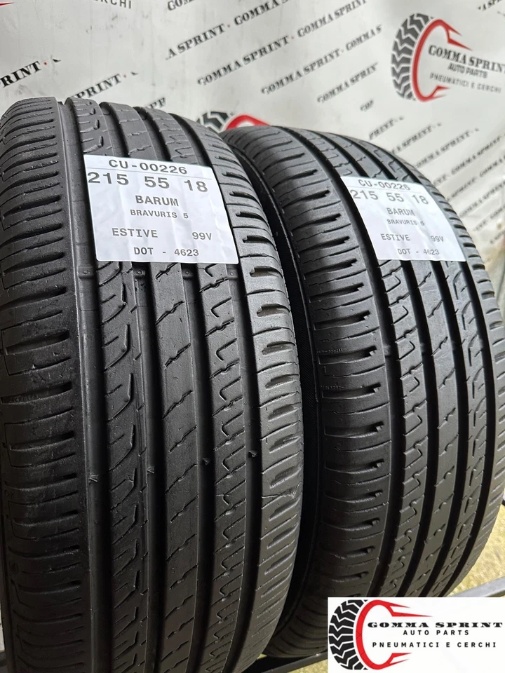 2 PNEUMATICI DI OCCASIONE 215/55/18 BARUM ESTIVE SEMINUOVE GOMME 215 55 18 - Immagine 2 di 4