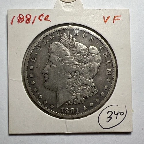 1881-CC Carson City Mint Morgan Silver Dollar VF