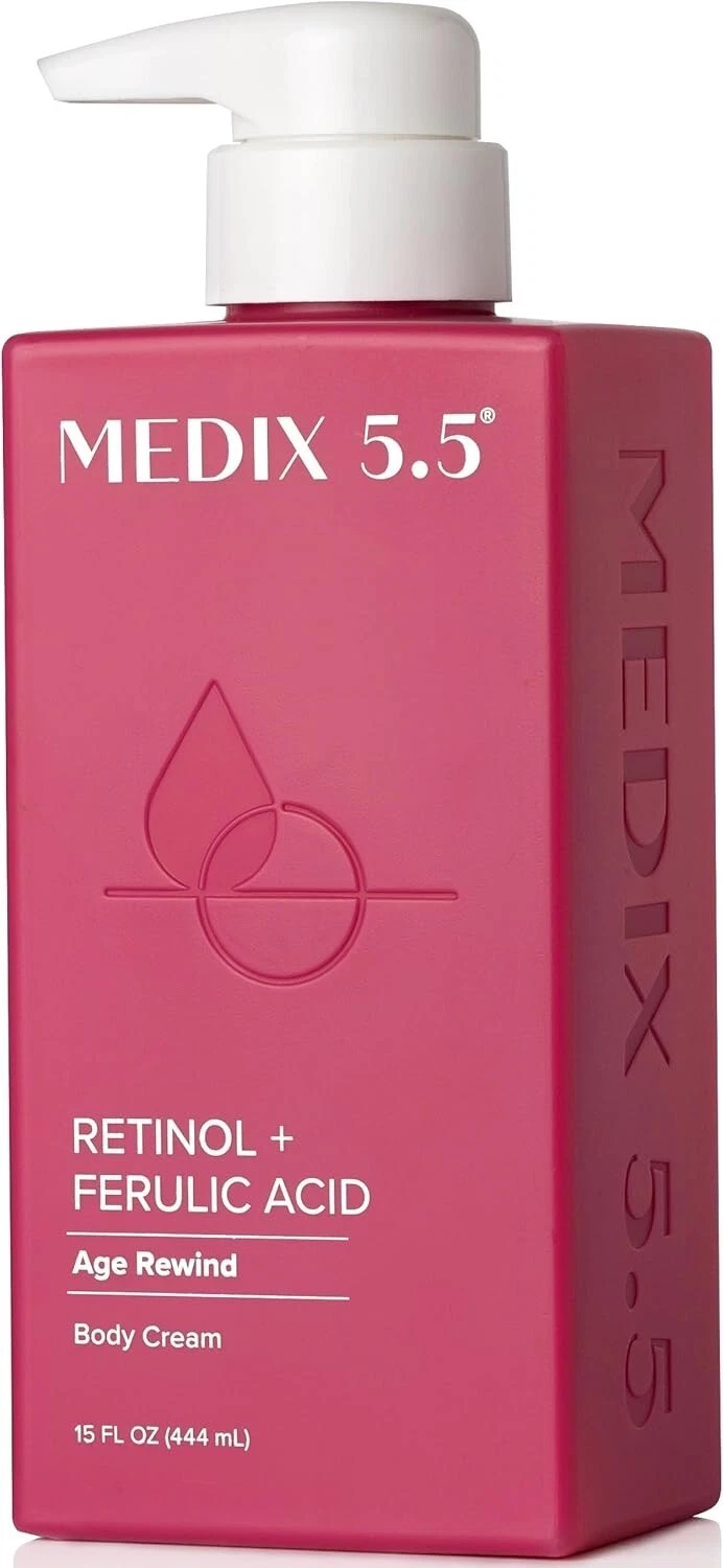 Medix 5.5 Body Treatment with Retinol & Ferulic Acid 444ml Anti-Aging Cream 15oz
Opens in a new wind