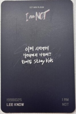 Stray Kids Lee Know 1st Mini Album I am not Childfood Ver