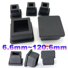 Square Silicone Rubber Blanking Hole Plugs Pipe End Cap Stopper Seal 6.6~120.6mm