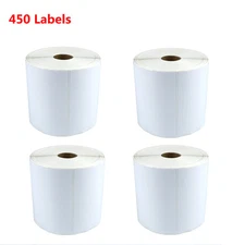 4 Rolls 450/Roll 4X6 Thermal Mailing Shipping Labels for Zebra ZP500 ZP505