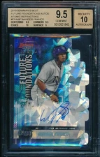 BGS 9.5/10 WANDER FRANCO AUTO 2019 Bowman's Best ATOMIC REFRACTOR #/25 GEM MINT