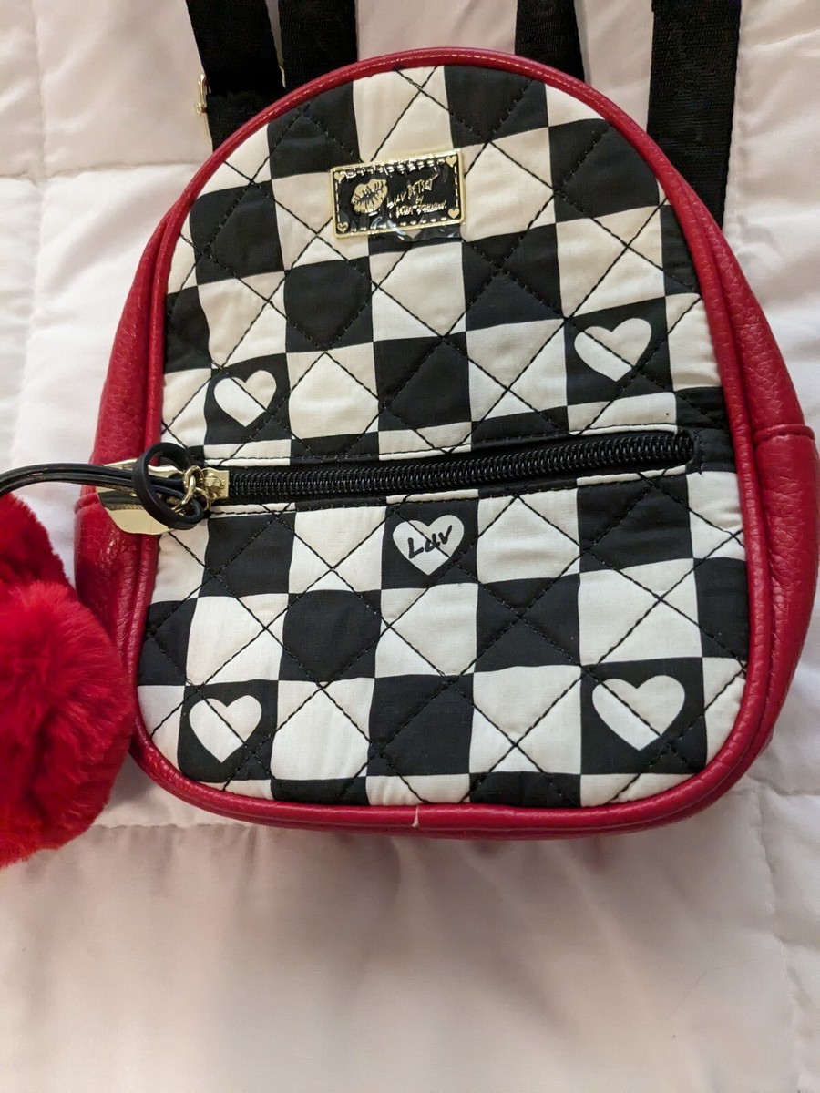 LUV Betsey By Betsey Johnson Black And White Checkered Mini  display picture 1