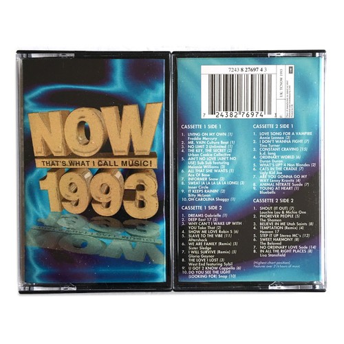 NOW 1993 - Double Cassette Heaven 17, Duran Duran, Snap, Freddie Mercury, Shaggy - Afbeelding 1 van 3