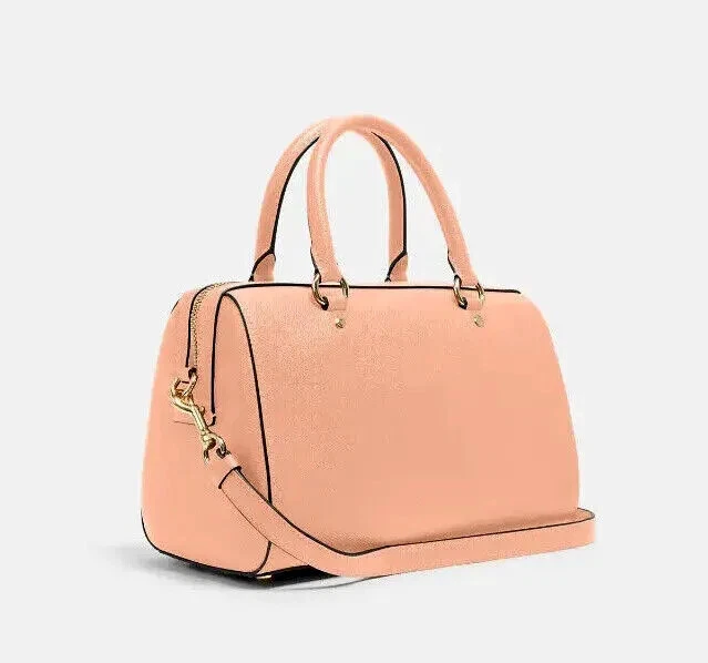 New Coach 79946 Rowan Satchel Crossgrain Leather Faded Blush  